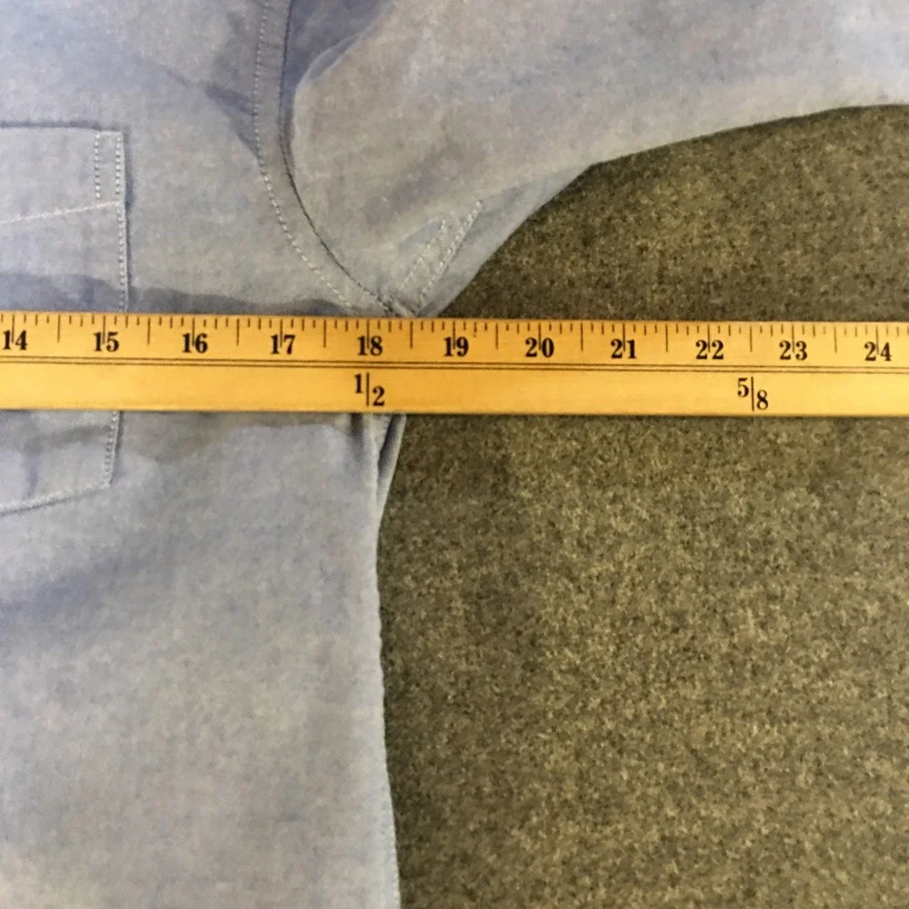 Gap Oxford Shirt Boys Size L 10 Blue Long Sleeve Button Down Cotton Chambray